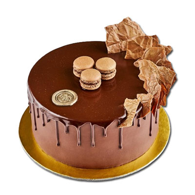 "Round shape chocolate cake - 1kg , Grand flower arrangement - Click here to View more details about this Product